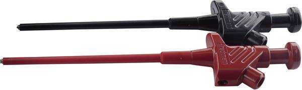 Hirschmann Test & Measurement Kleps 30 Set Fein-Abgreifklemme Steckanschluss 4 mm Ohne Messkategorie Schwarz, Rot