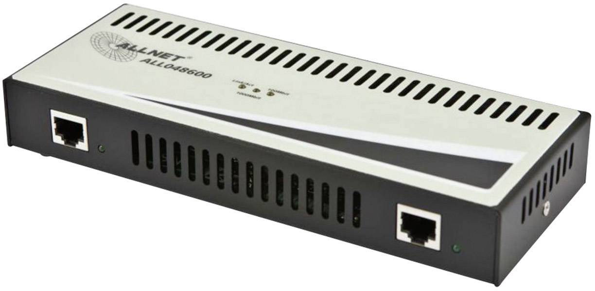 ALLNET ALL048600 Schnelles Ethernet 57V PoE-Adapter - 1 Gbps - Ethernet; PoE - 3-1
