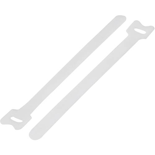 Thumbnail - TRU COMPONENTS TC-MGT-180WE203 Klettkabelbinder zum Bündeln Haft- und Flauschteil (L x B) 180 mm x 12 mm Weiß 1 St.