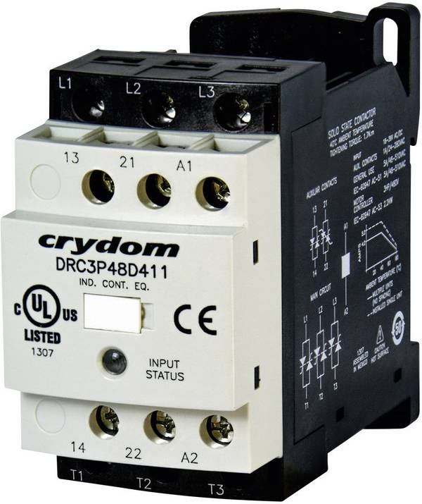 Crydom DRC3P48D400R2 Motorschütz 24 V/DC, 24 V/AC 7.6 A 1 St.