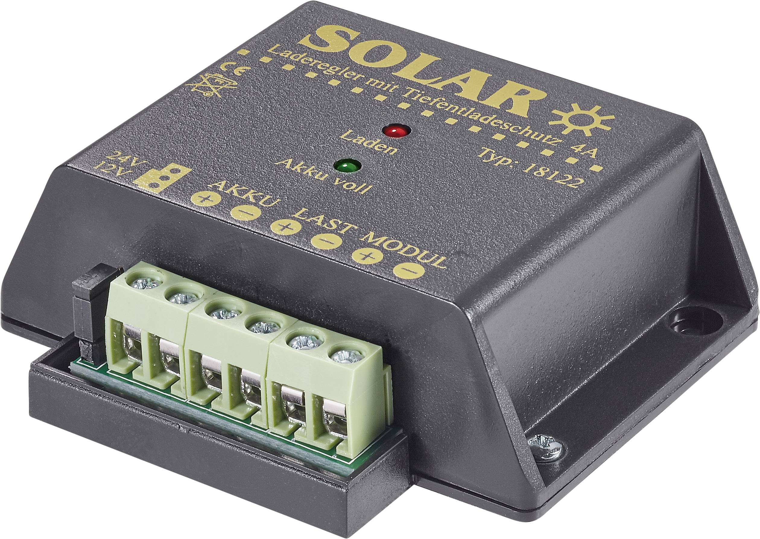 IVT PWM Seriell 12/24 Régulateur de charge solaire série 12 V, 24 V 4 A