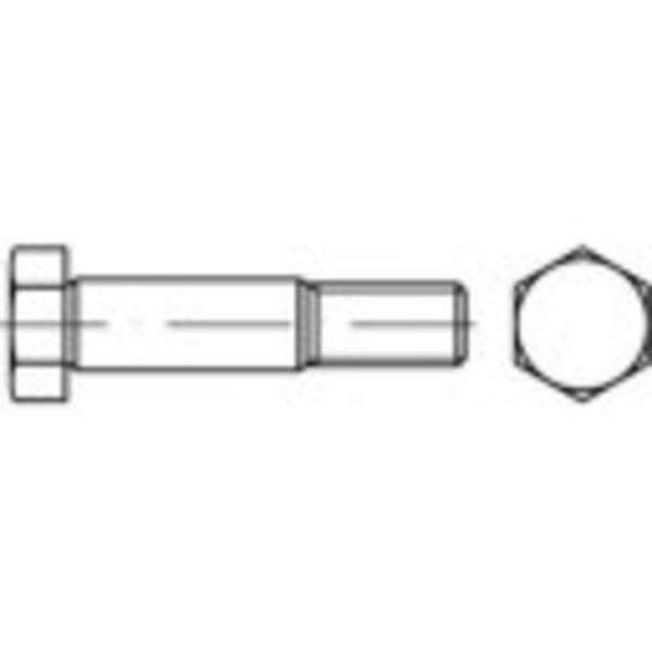 TOOLCRAFT 111823 Sechskant-Passschrauben M10 40 mm Außensechskant DIN 609 Stahl 25 St.