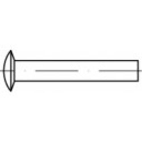 TOOLCRAFT 112342 Linsenniete (Ø x L) 4 mm x 8 mm Stahl 1000 St.