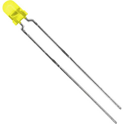 Vishay TLHY4400 LED bedrahtet Gelb Rund 3 mm 10 mcd 60 ° 30 mA 2.4 V