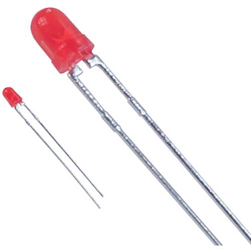 Thumbnail - Lite-On LTL-4221N LED bedrahtet Rot Rund 3 mm 8.7 mcd 60 ° 30 mA 2 V