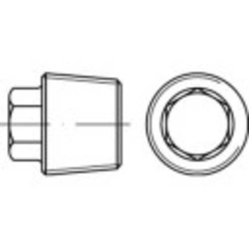 TOOLCRAFT 112762 Verschlussschrauben 1 Zoll Außensechskant DIN 909 Stahl 25 St.