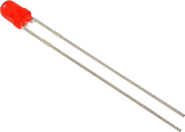 Lite-On LTL-4221NLC LED bedrahtet Rot Rund 3 mm 2.5 mcd 60 ° 7 mA 1.7 V