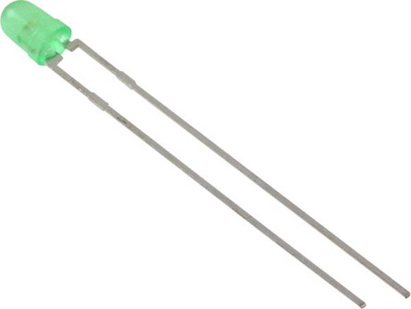 Lite-On LTL-4231NLC LED bedrahtet Grün Rund 3 mm 1.1 mcd 60 ° 7 mA 1.9 V