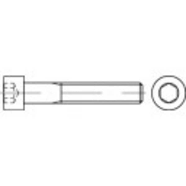 TOOLCRAFT 1061801 Zylinderschrauben M2 10 mm Innensechskant DIN 912 Edelstahl A2 100 St.