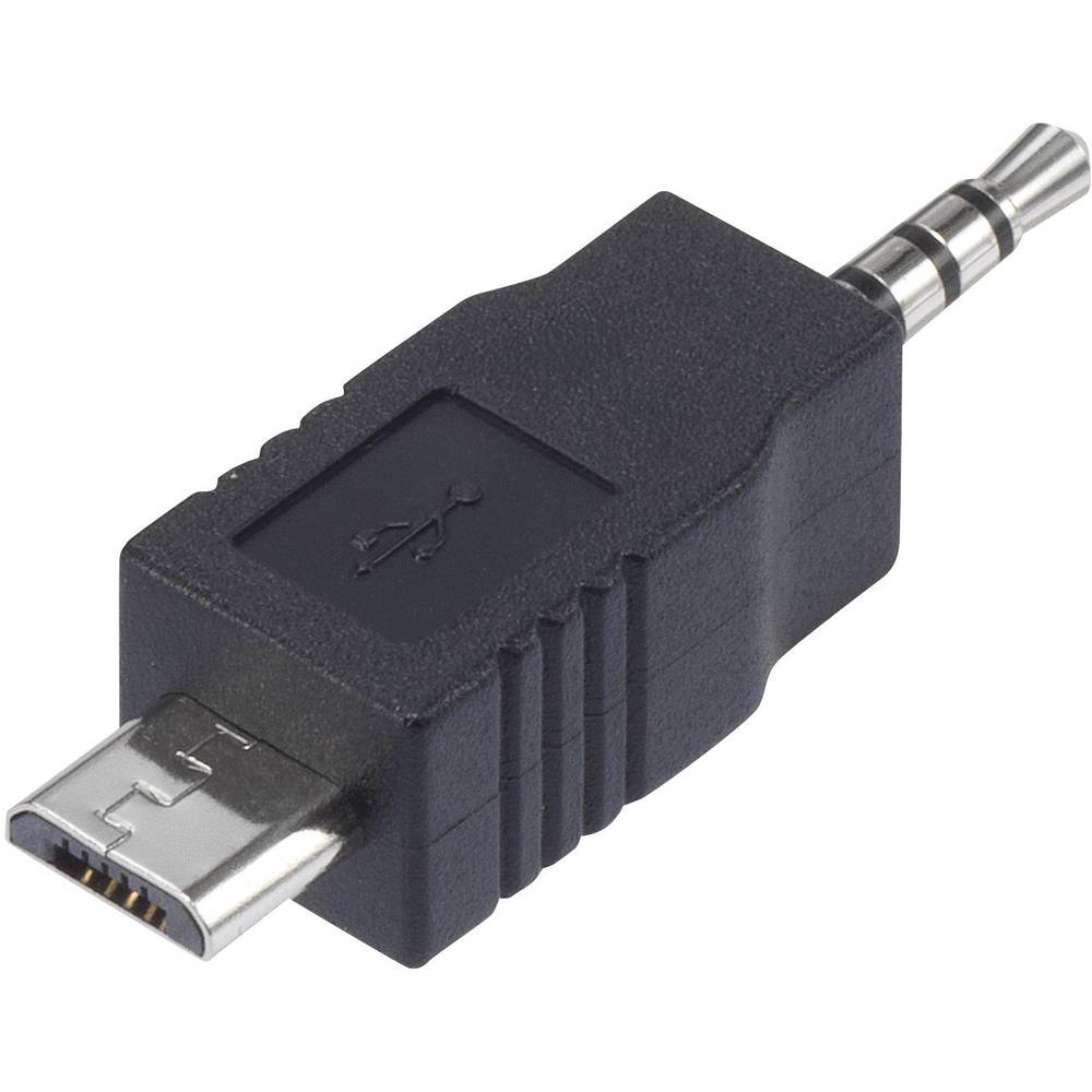 iPod Datakabel-Laadkabel [1x Jackplug male 2.5 mm 1x USB 2.0 stekker micro-B] 0 m