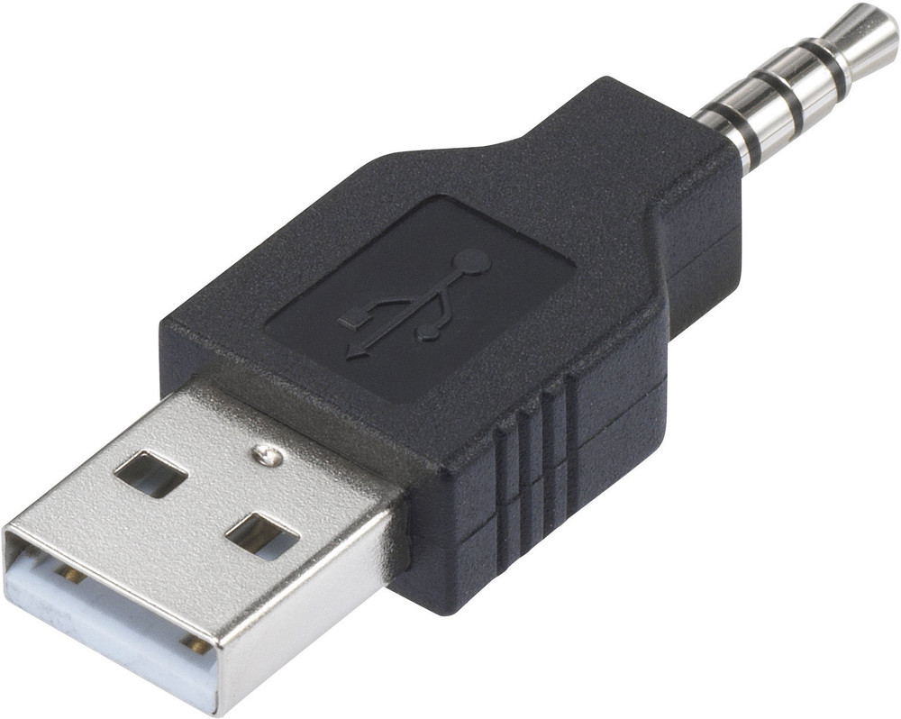 USB, Klinke Adapter [1x Klinkenstecker 3.5 mm 1x USB 2.0 Stecker A] 1152754 kaufen
