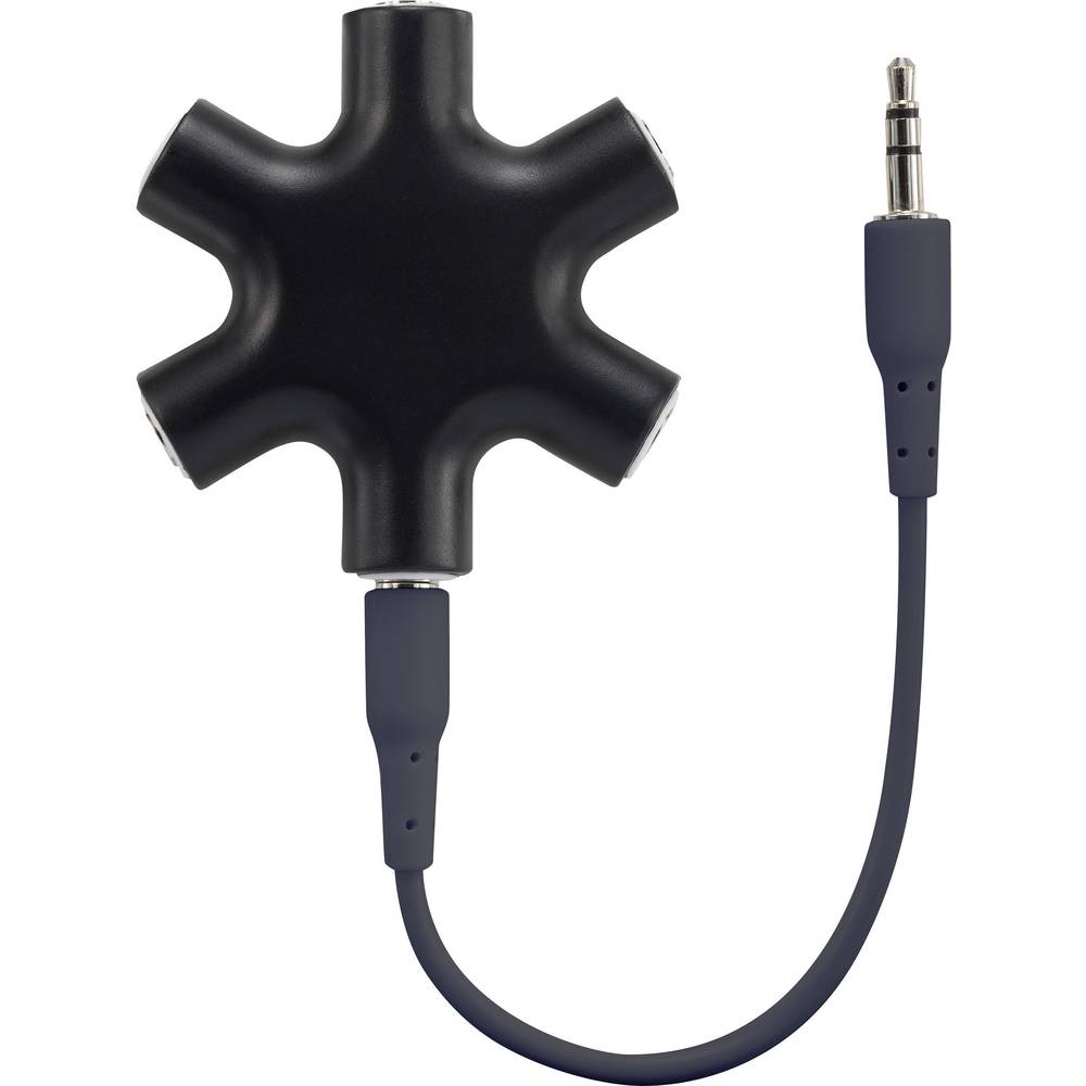 SpeaKa Professional Jackplug Audio Y-adapter [1x Jackplug female 3.5 mm 5x Jackplug female 3.5 mm] Z