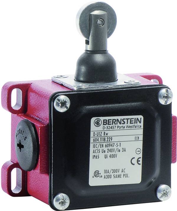BERNSTEIN 6041168162 D-SU1Z RW Endschalter 240 V/AC 10 A Rollenhebel tastend IP65 1 St.