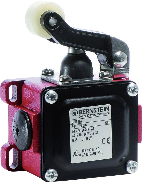 BERNSTEIN 6041171164 D-SU1 HW Endschalter 240 V/AC 10 A Rollenschwenkhebel tastend IP65 1 St.
