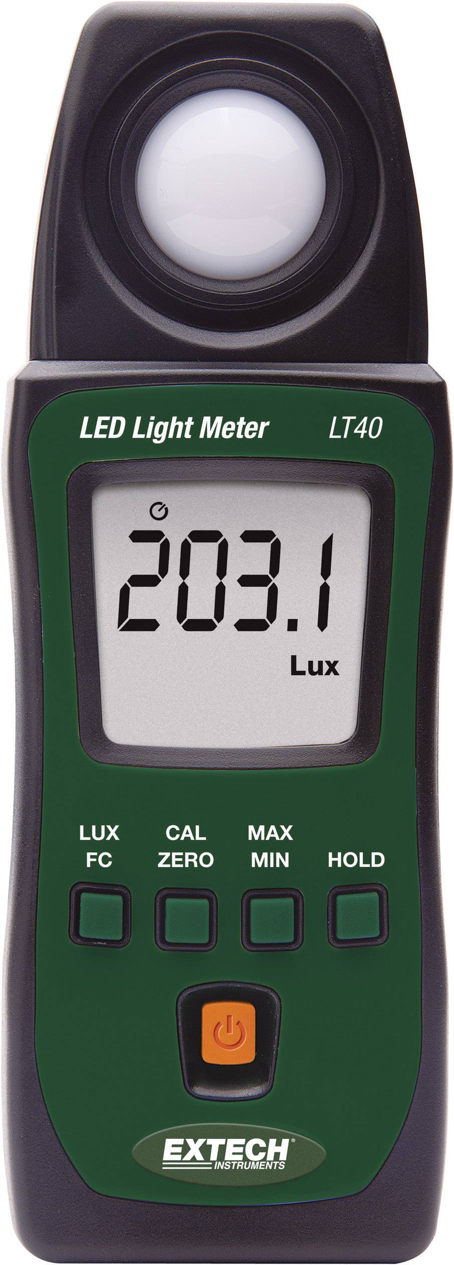 EXTECH LT40 Luxmeter, Beleuchtungsmessgerät, Helligkeitsmesser Kalibriert nach ISO
