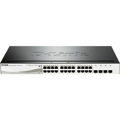 D-Link DGS-1210-24P Netzwerk Switch  24 + 4 Port 1 GBit/s PoE-Funktion 