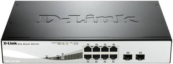 D-Link DGS-1210-08P DGS-1210-08P Netzwerk Switch 8 + 2 Port 1 GBit/s