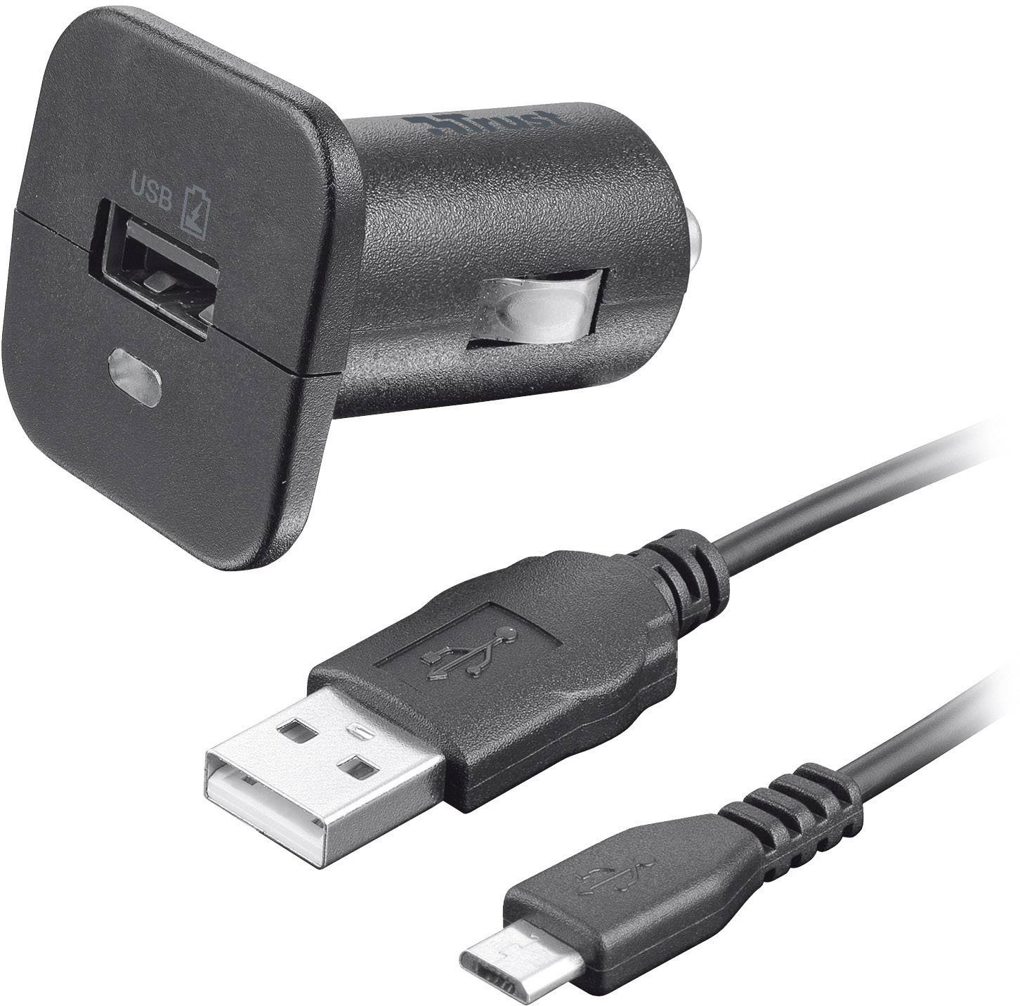 Trust Kfz Ladegerät mit micro USB Kabel für Samsung Galaxy Ladegeräte für Smartphones und Tablets. Netz und KFZ