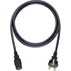 Napájací prepojovací kábel Oehlbach 17041, [1x DE schuko zástrčka - 1x IEC C13 zásuvka 10 A], 3.00 m, čierna
