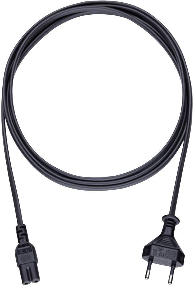 Strom Anschlusskabel [1x Euro-Stecker - 1x Kleingeräte-Buchse C7] 5.00 m Schwarz Oehlbach Powercord C 7