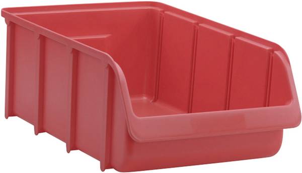 Hünersdorff 675100  Sichtlagerkasten 5 stapelbar (L x B x H) 489 x 312 x 184 mm Rot 1 St.