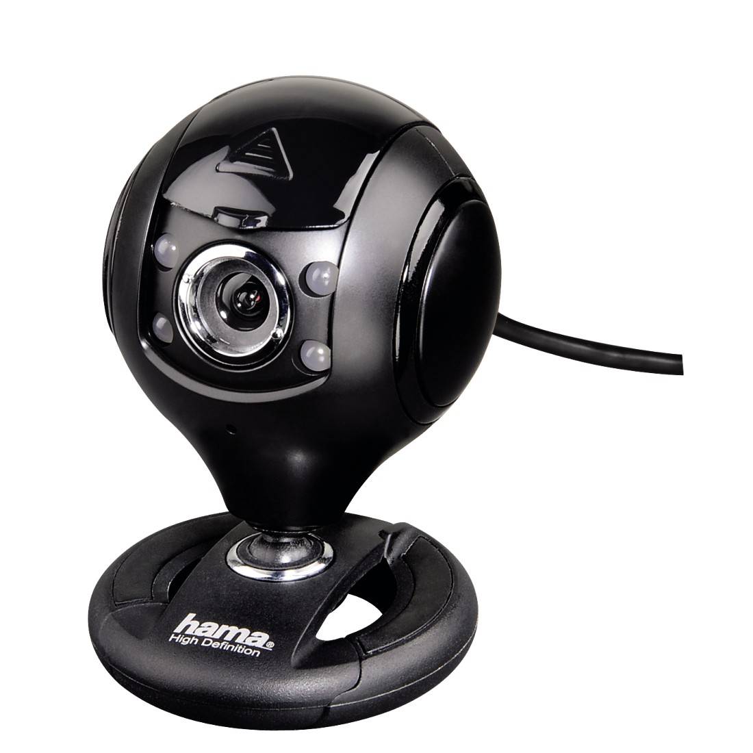 Spy Protect HD-Webcam 1280 x 1024 Pixel Standfuß, Klemm-Halterung