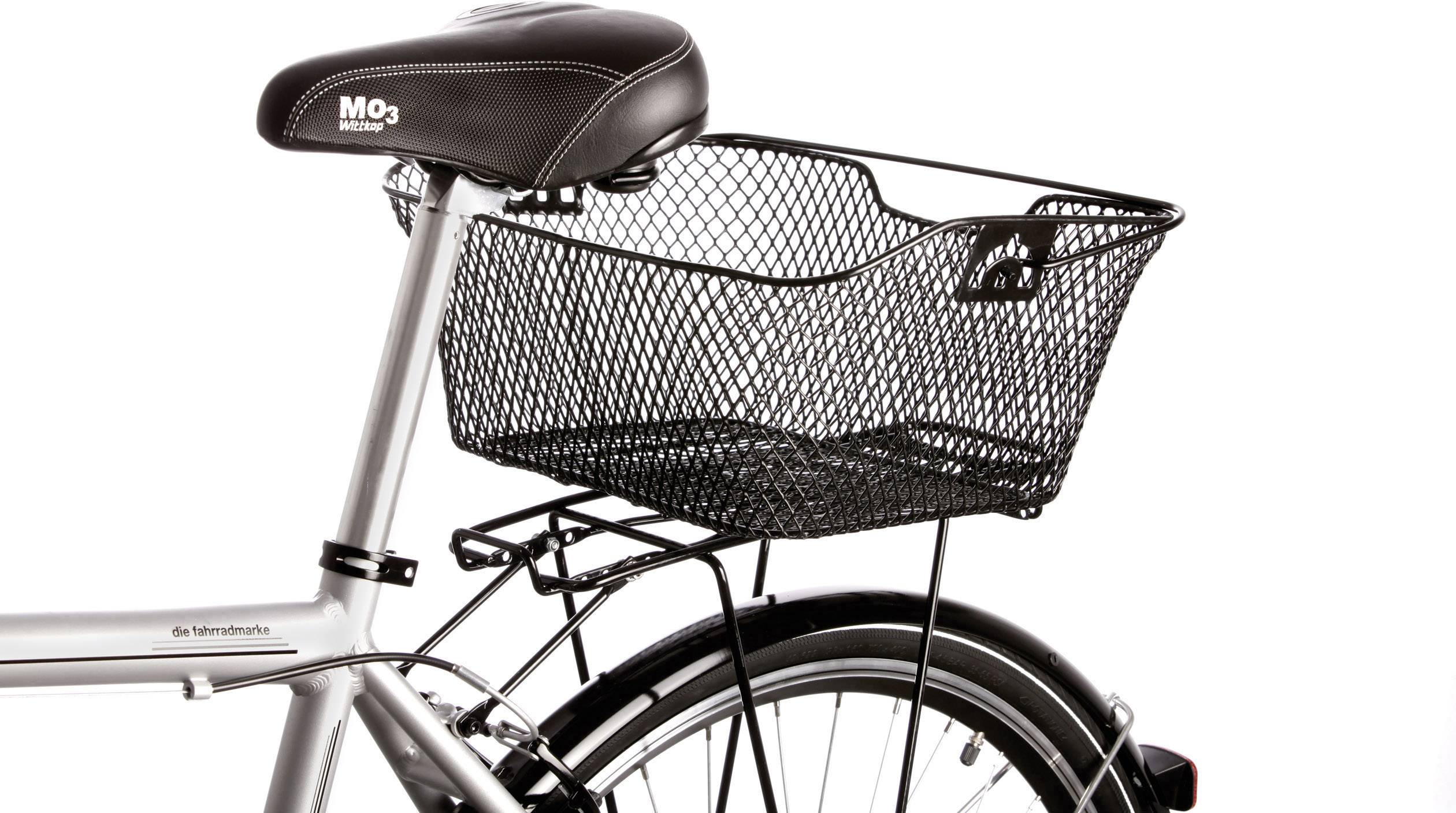FISCHER Fahrrad-Korb für den Gepäckträger, schwarz-2
