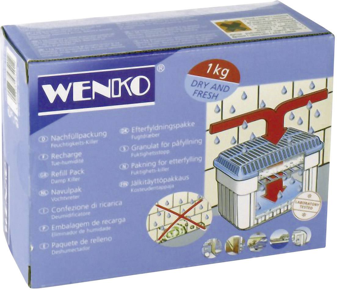 WENKO Feuchtigkeitskiller mit 1 kg Granulatblock, Raumentfeuchter, fasst bis zu 1,4 l-1