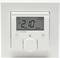 Ein wandmontierter elektronischer Thermostat zeigt 21 Grad Celsius und die Zeit 13:32 an. Automatischer Modus ist aktiviert.