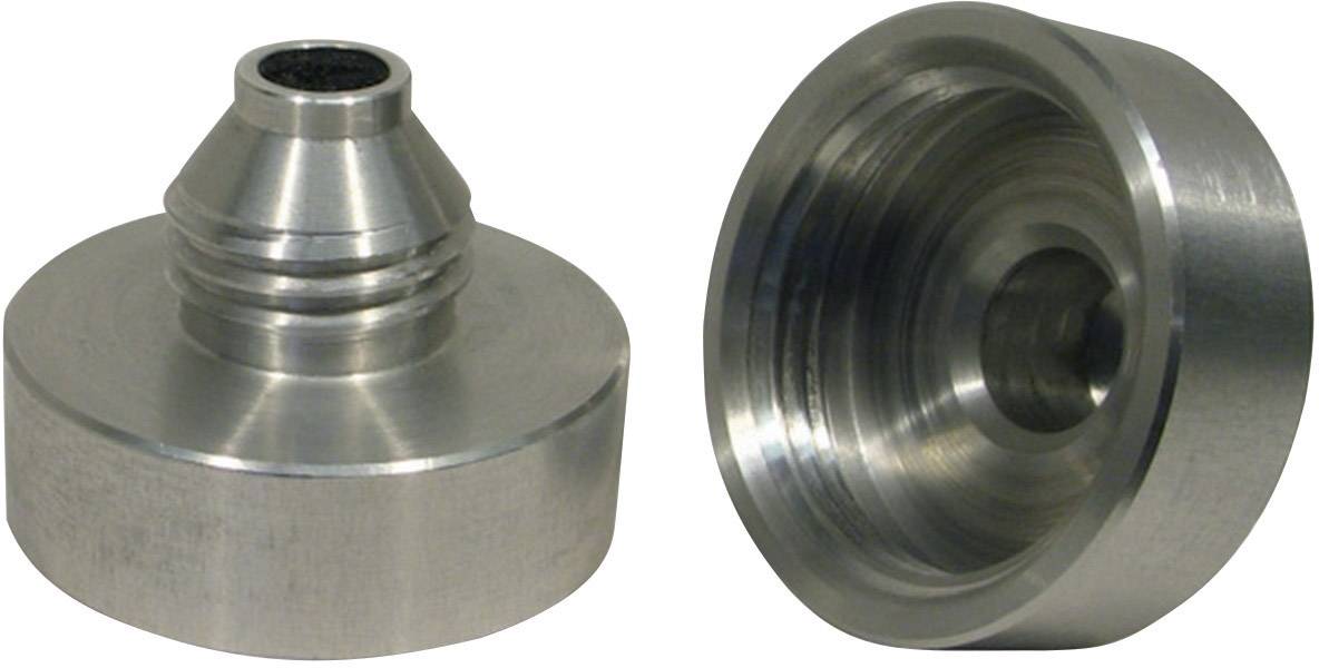 Zwei Metallansätze: links mit konischem Ende, rechts offen. Sie sind silbern und glatt.