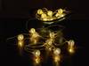 Polarlite LBA-01-003 Motiv-Lichterkette Kugel Innen batteriebetrieben Anzahl Leuchtmittel 16 LED Warmweiß Beleuchtete Länge: 3 m