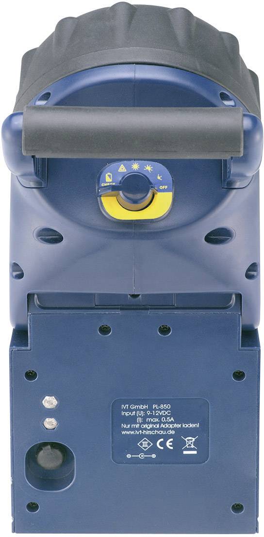 Ein blauer elektrischer Handhobel von oben, mit Drehknopf zur Tiefenverstellung und Stromanschluss. Geeignet für präzise Holzbearbeitung.