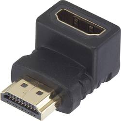 Image of HDMI Adapter [1x HDMI-Stecker - 1x HDMI-Buchse] 90° nach oben gewinkelt vergoldete Steckkontakte SpeaKa Professional