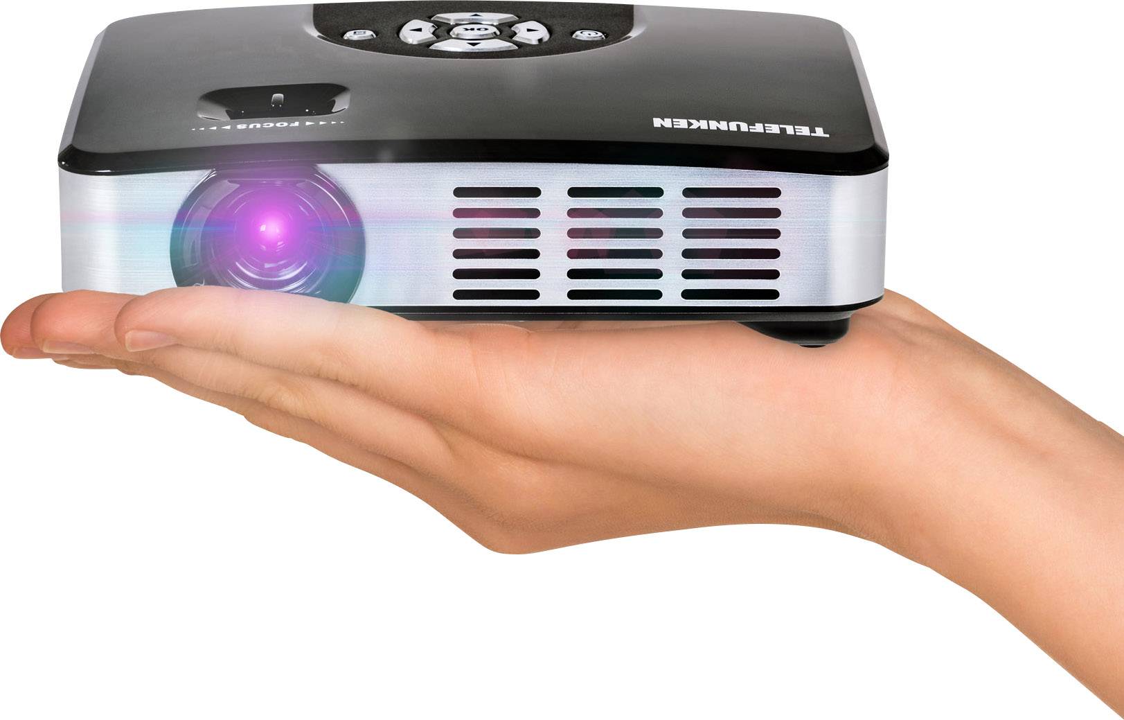 Telefunken Projektor Mini LED 400 Lumen DLP,RGB-LED-1