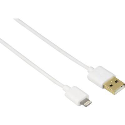 Hama Apple iPad/iPhone/iPod Anschlusskabel [1x USB 2.0 Stecker A - 1x Apple Lightning-Stecker] 1.50 m Weiß
