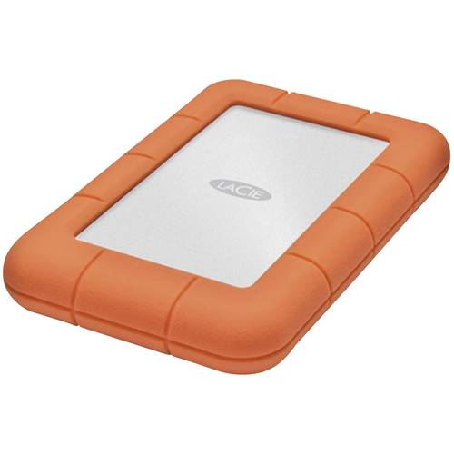 Thumbnail - LaCie Rugged Mini 1 TB Externe Festplatte 6.35 cm (2.5 Zoll) USB-A (USB 3.2 Gen 1) Silber, Orange 301558