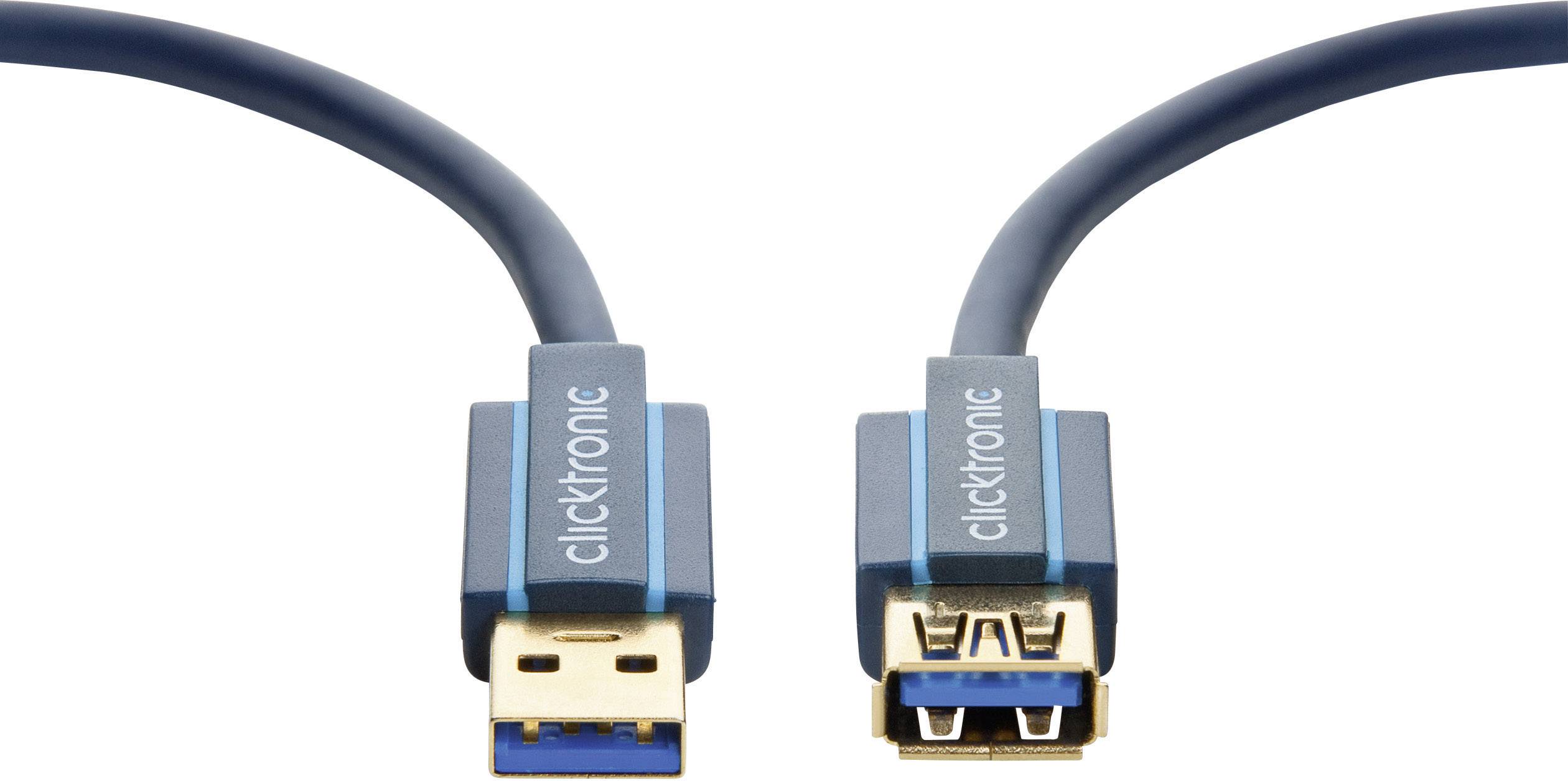 Clicktronic USB-Verlängerung,Highspeed 70120-1