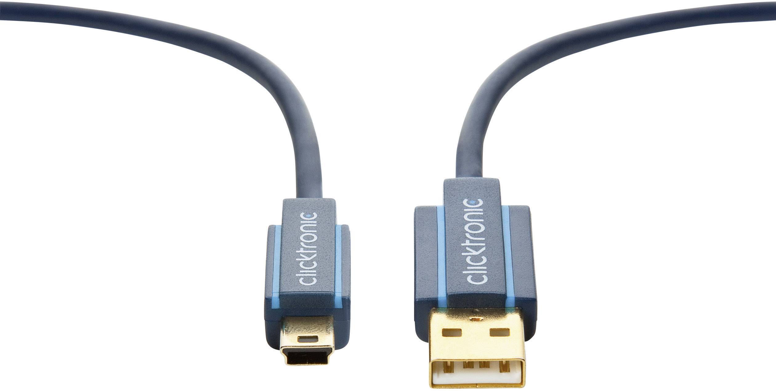 Clicktronic Mini-USB 2.0-Adapterkabel 70127-1
