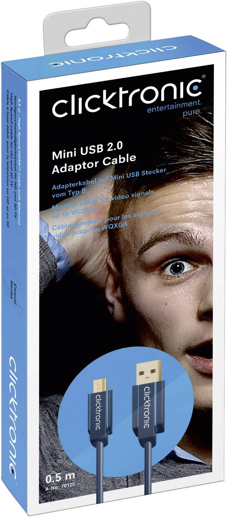 Clicktronic Mini-USB 2.0-Adapterkabel 70127-2