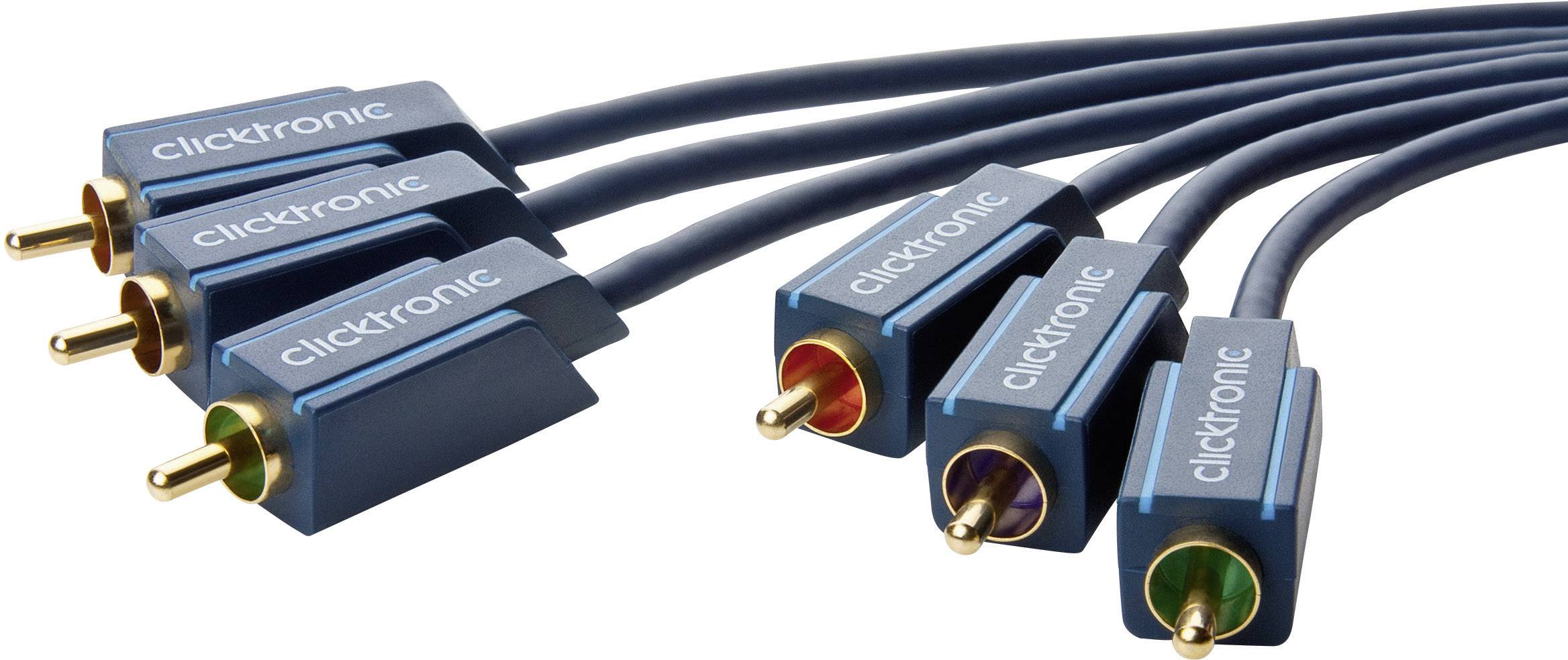 Clicktronic YUV Komponentenkabel Cinch-Kabel für die RGB-Bildübertragung 3 m-0