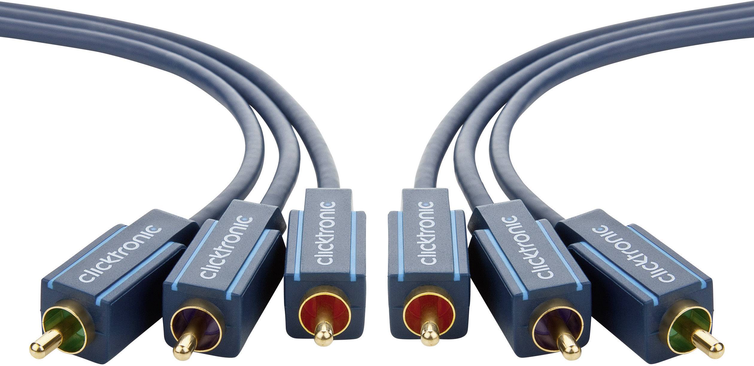 Clicktronic YUV Komponentenkabel Cinch-Kabel für die RGB-Bildübertragung 10 m-1