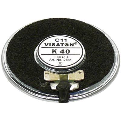 Visaton K 40 - 50 Ohm 1.6 Zoll 4 cm Kleinlautsprecher 1 W 50 Ω Schwarz Kunststoff-Membran