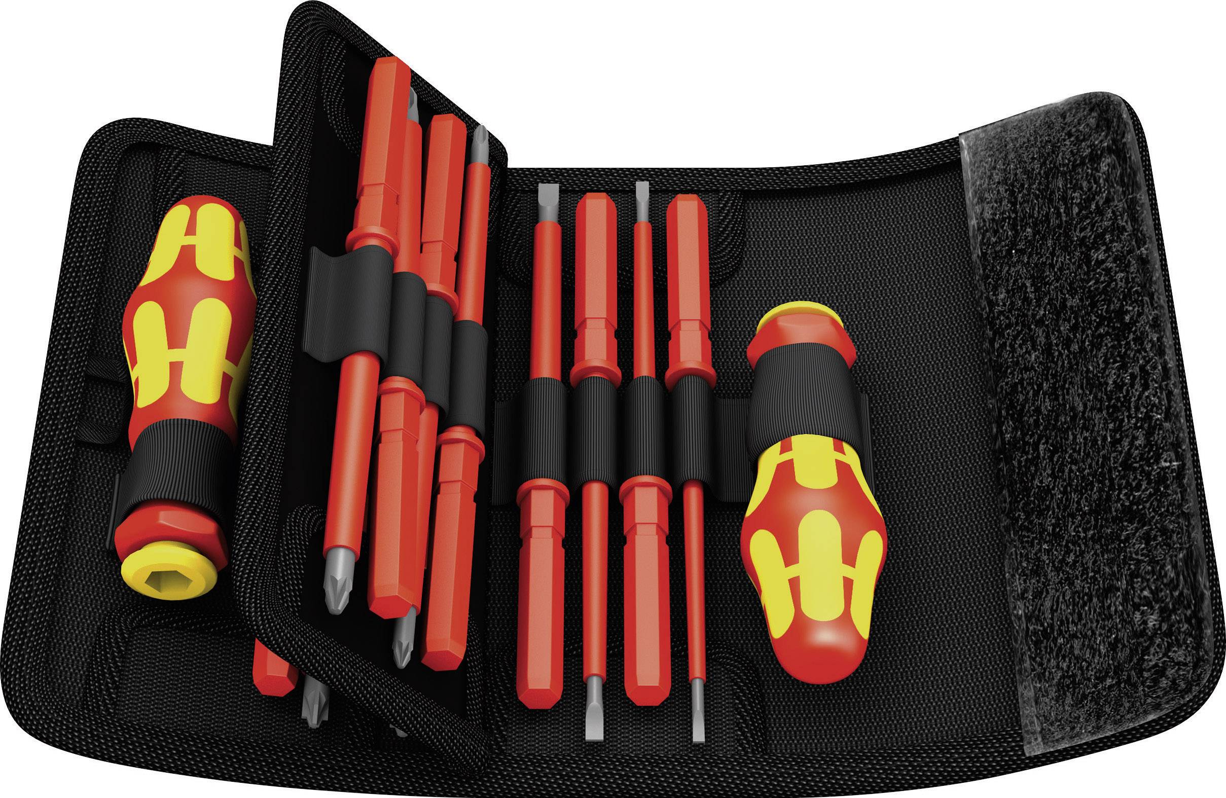 Wera Kraftform Kompakt 60i+iS/62i/65i/67i/17 VDE Wechselklingen-Set 17teilig Schlitz, Kreuzschlitz Phillips, Kreuzschlit-1