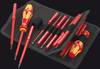Wera Kraftform Kompakt 60i+iS/62i/65i/67i/17 VDE Wechselklingen-Set 17teilig Schlitz, Kreuzschlitz Phillips, Kreuzschlitz Pozidriv, Innen-TORX, Plus/Minus
