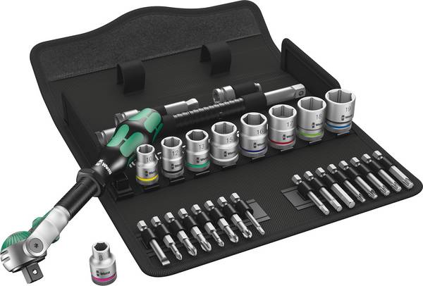 Wera 8100 SB 6 Zyklop Speed Steckschlüsselsatz metrisch 3/8" (10 mm) 29teilig 05004046001
