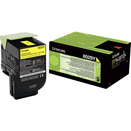 Lexmark Toner 802SY Original Gelb 2000 Seiten 80C2SY0