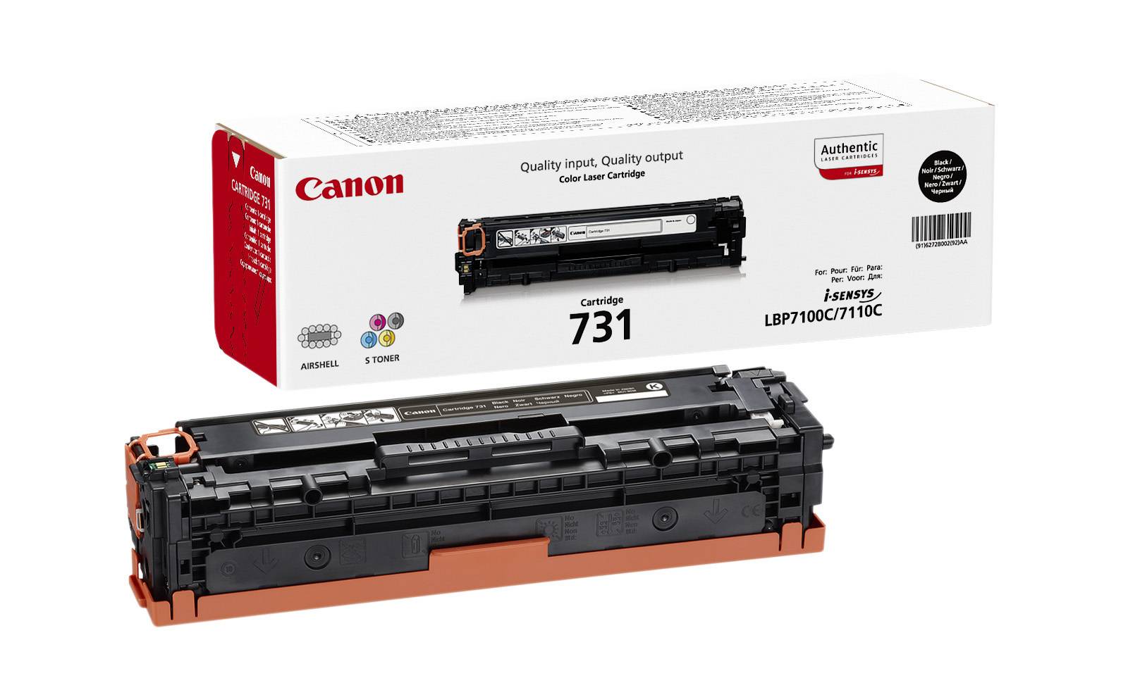 CANON 731 BK Schwarz Tonerpatrone