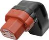 Kalthoff 444004 Warmgeräte-Steckverbinder 444 Buchse, gewinkelt Gesamtpolzahl: 2 + PE 16 A Schwarz, Rot 1 St.