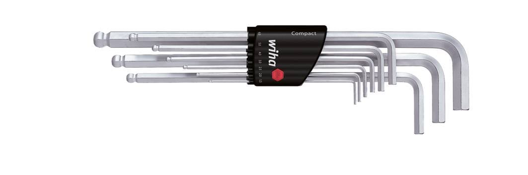 Wiha Innen-Sechskant Winkelschraubendreher-Set 1.5 mm, 2 mm, 2.5 mm, 3 mm, 4 mm, 5 mm, 6 mm, 8 mm, 10 mm 9teilig