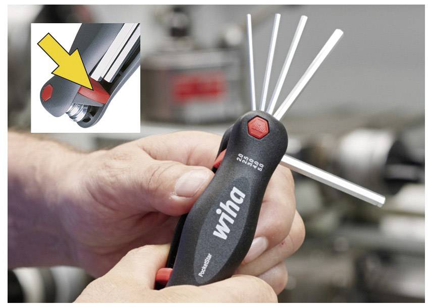 Handklapphalter 9-teilig gemischt PocketStar Wiha - Artikel: 4010995252939-3